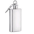 2 Oz. Stainless Steel Flask with Keychain